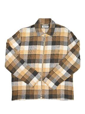 Tres Bien Zip Blouson in Brown Check